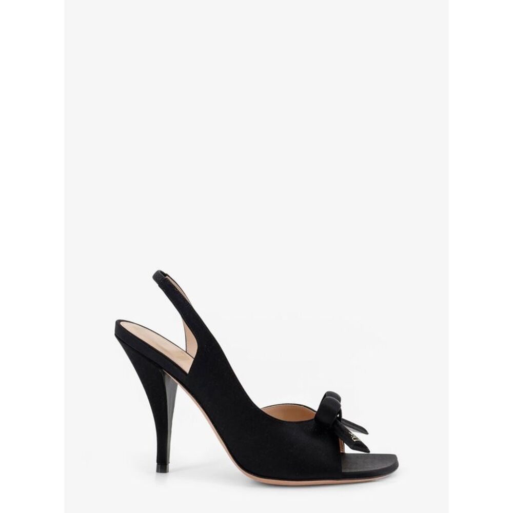 Dior Women Dior Bow Satin Sandals With Logo Bow Detail